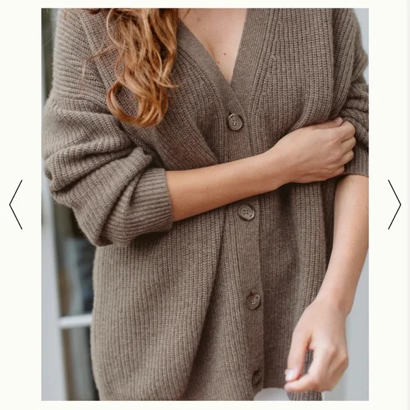 Jenni Kayne Cashmere Cocoon Cardigan, Large - Picture 2 of 5